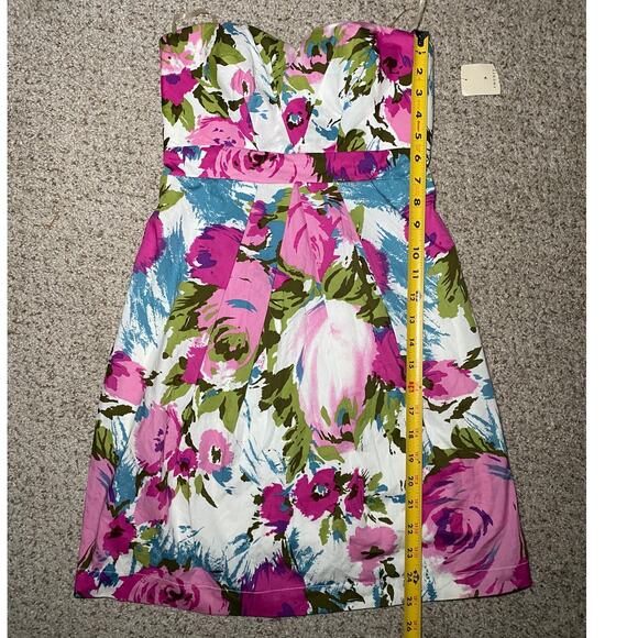 Twenty One - Floral Strapless Mini Dress - Size Small - Picture 8 of 13